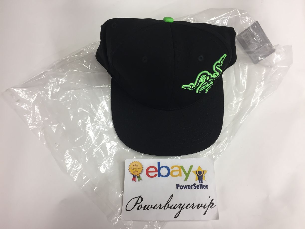 Razer THS Snapback Cap Gaming Adjustable Size Black Baseball Cap